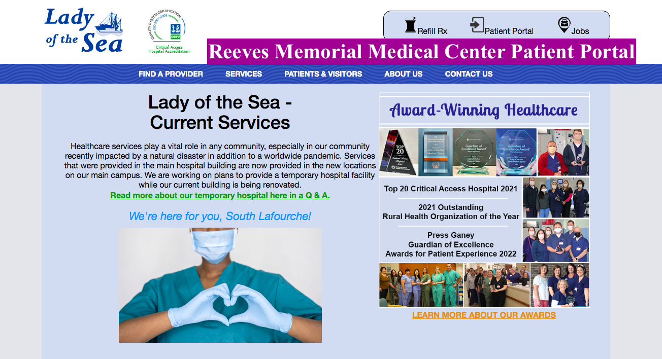 Reeves Memorial Medical Center Patient Portal