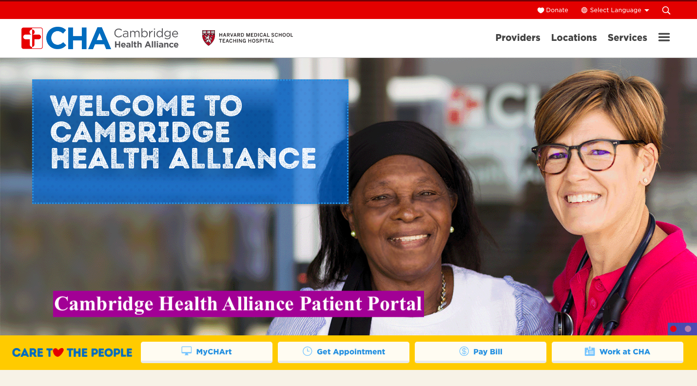 Cambridge Health Alliance Patient Portal