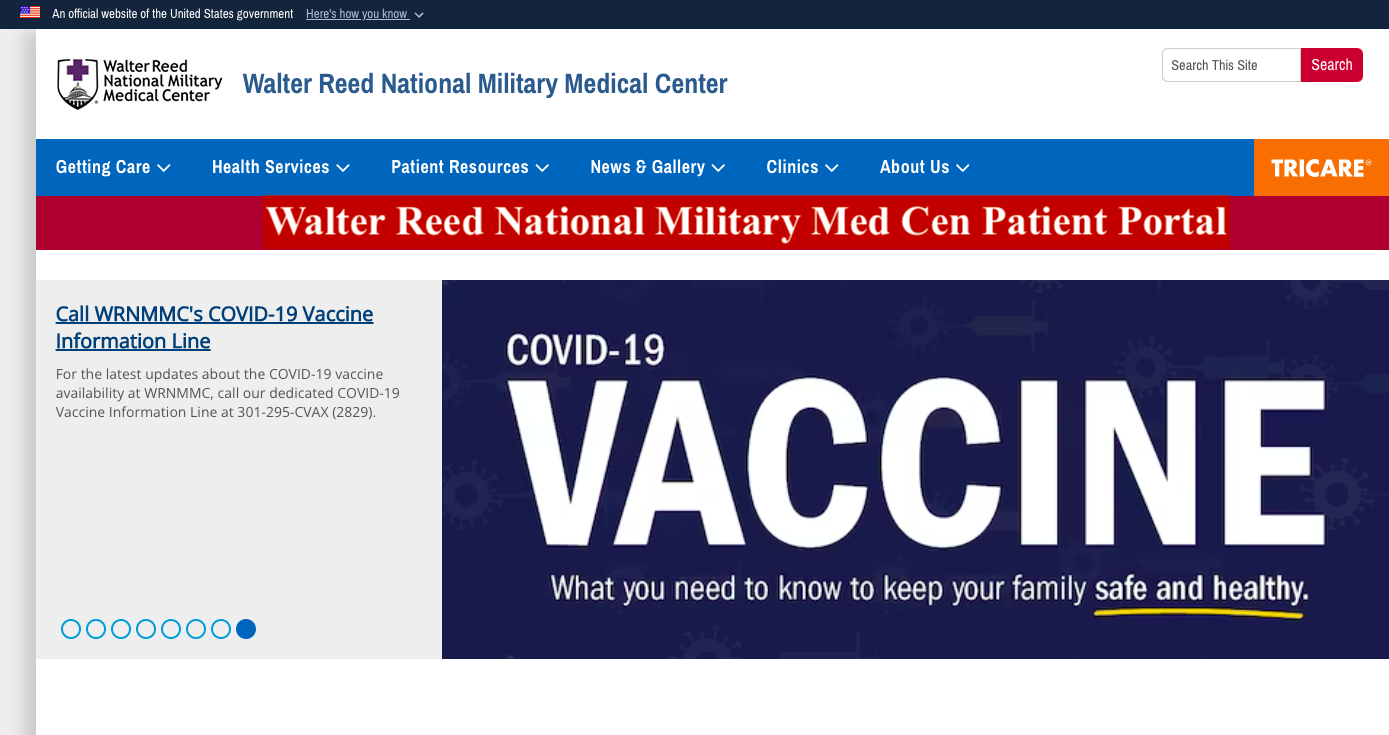 Walter Reed National Military Med Cen Patient Portal