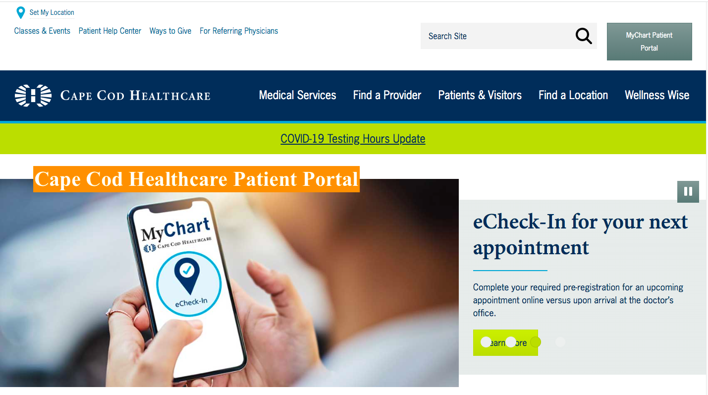 Cape Cod Healthcare Patient Portal