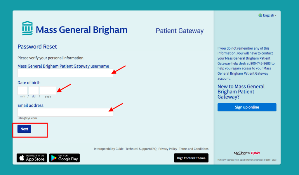Massachusetts General Hospital Patient Portal