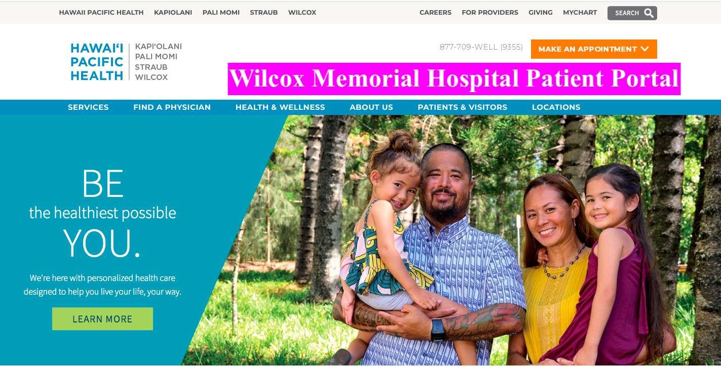 Wilcox Memorial Hospital Patient Portal