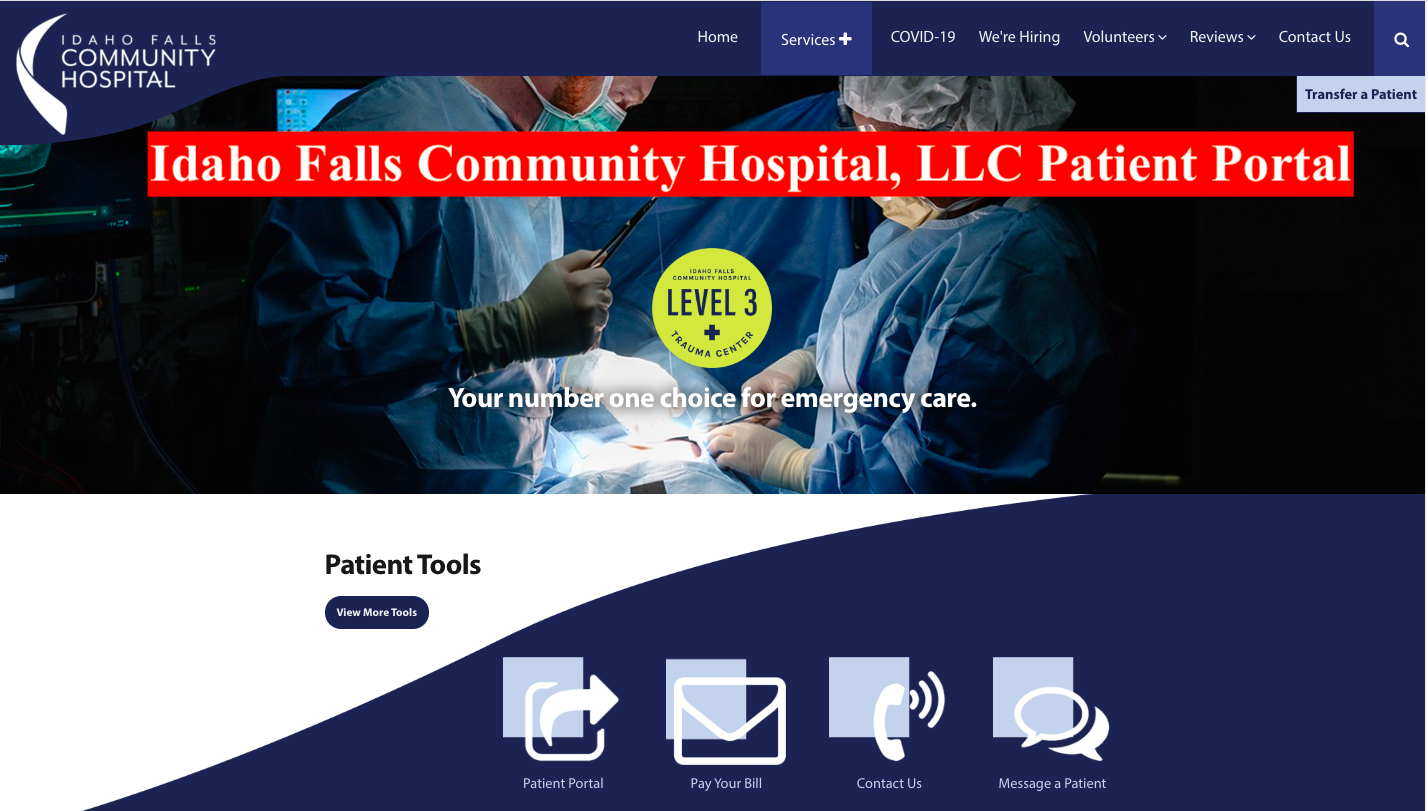 Idaho Falls Community Hospital, LLC Patient Portal
