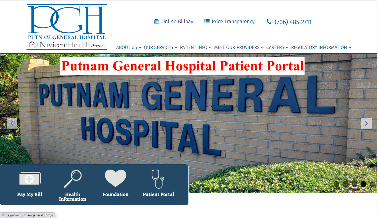 Putnam General Hospital Patient Portal
