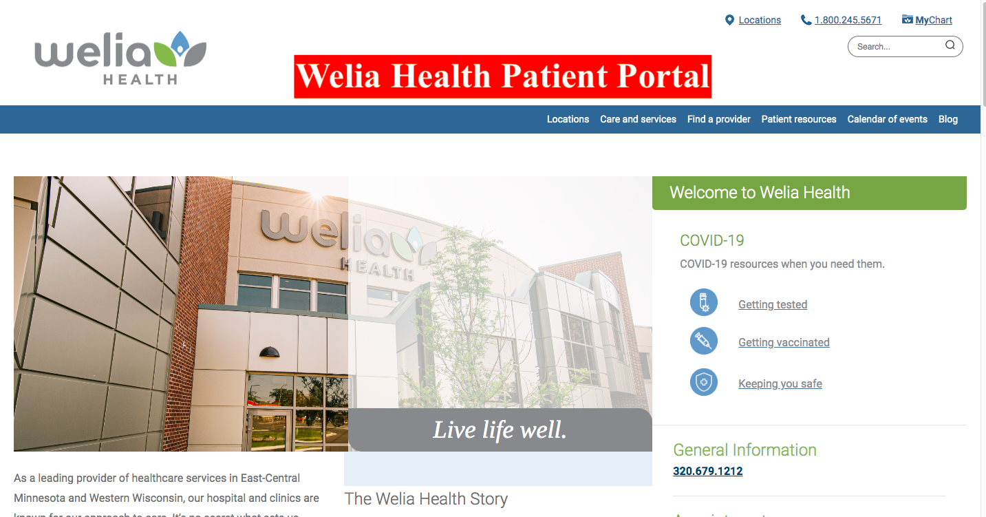 Welia Health Patient Portal