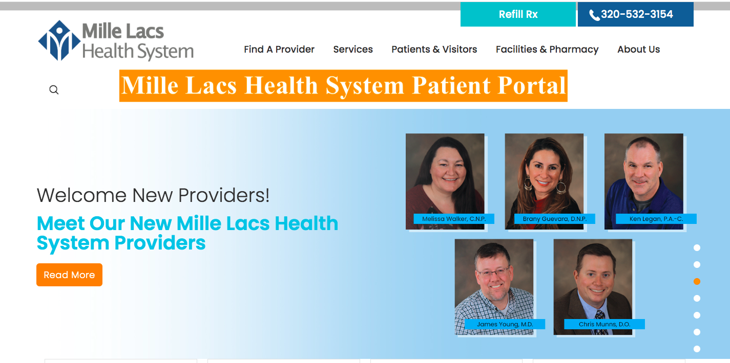 Mille Lacs Health System Patient Portal