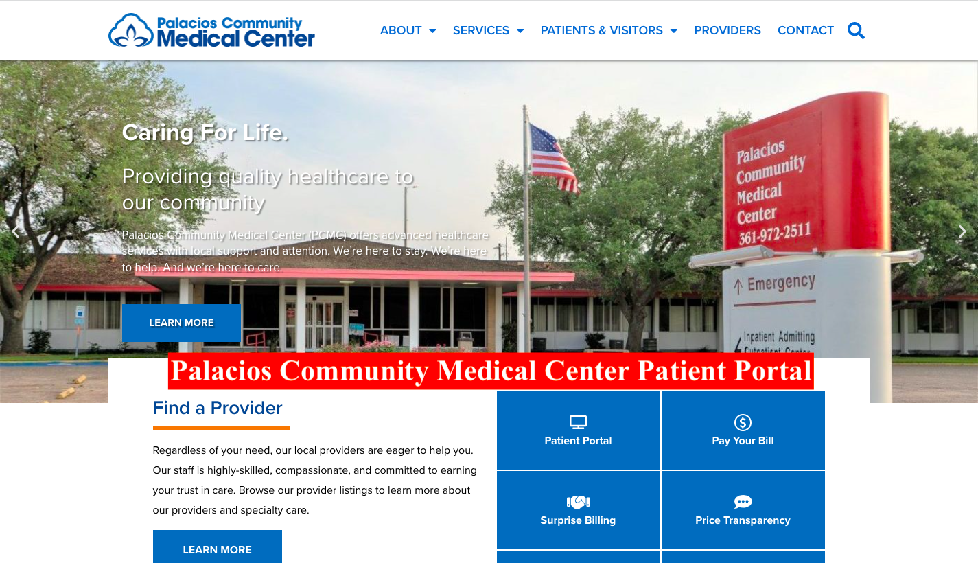 Palacios Community Medical Center Patient Portal -palacioshospital.net