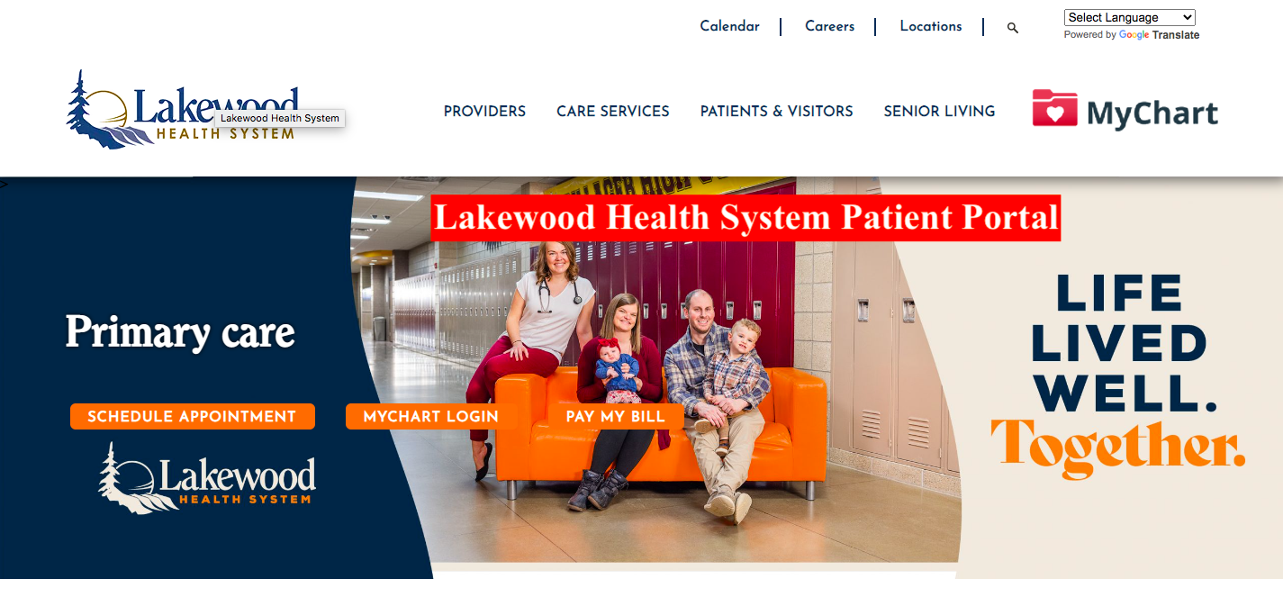 Lakewood Health System Patient Portal