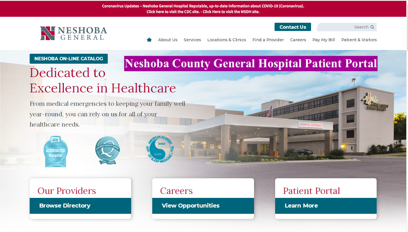 Neshoba County General Hospital Patient Portal