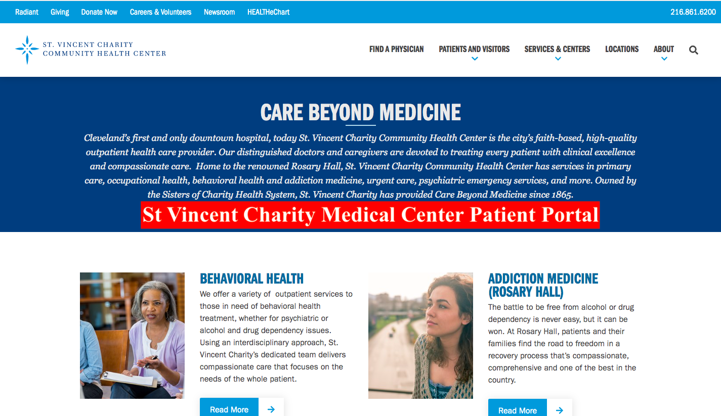 St Vincent Charity Medical Center Patient Portal