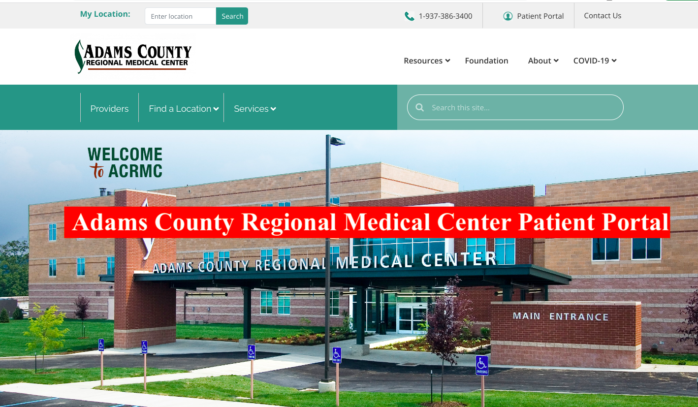 Adams County Regional Medical Center Patient Portal
