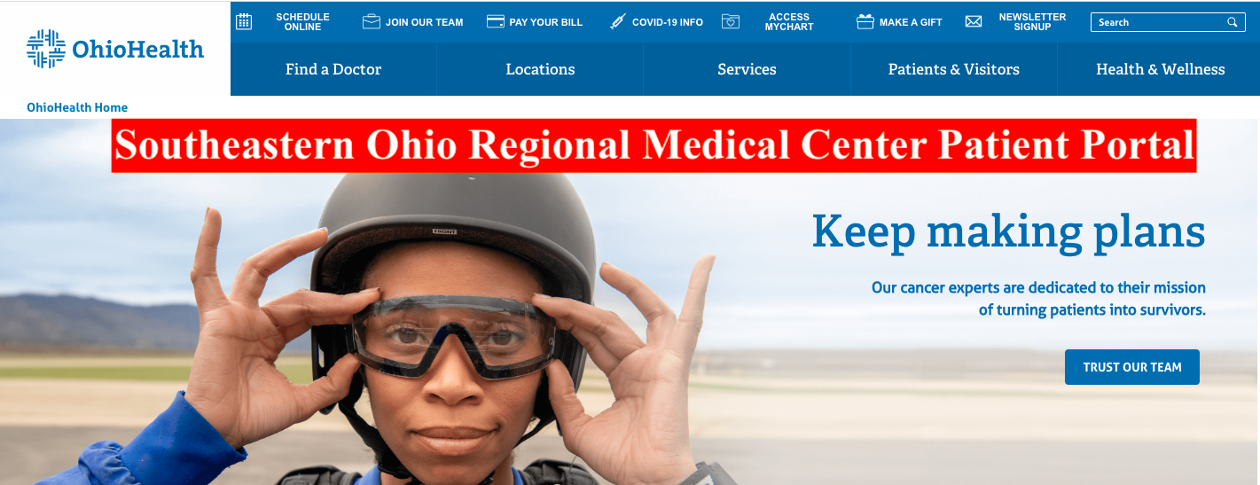 Southeastern Ohio Regional Medical Center Patient Portal