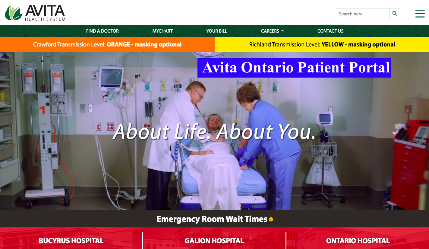 Avita Ontario Patient Portal