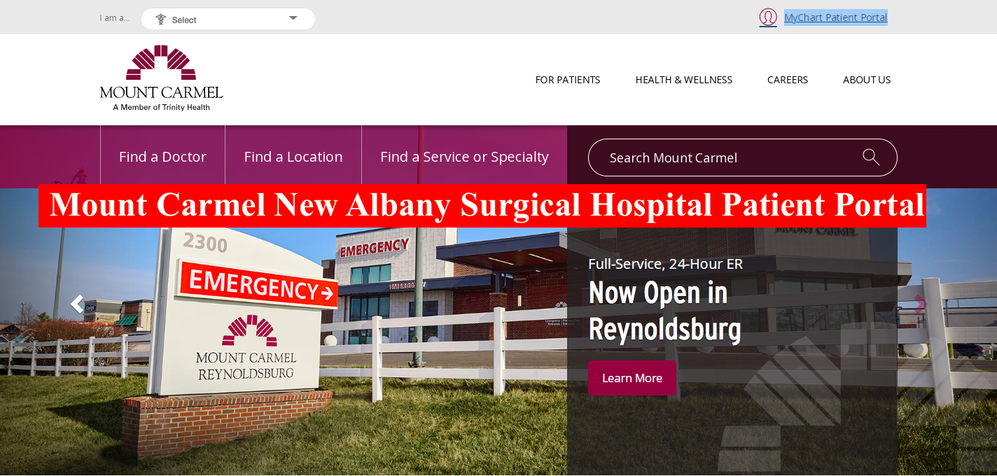 Mount Carmel New Albany Surgical Hospital Patient Portal