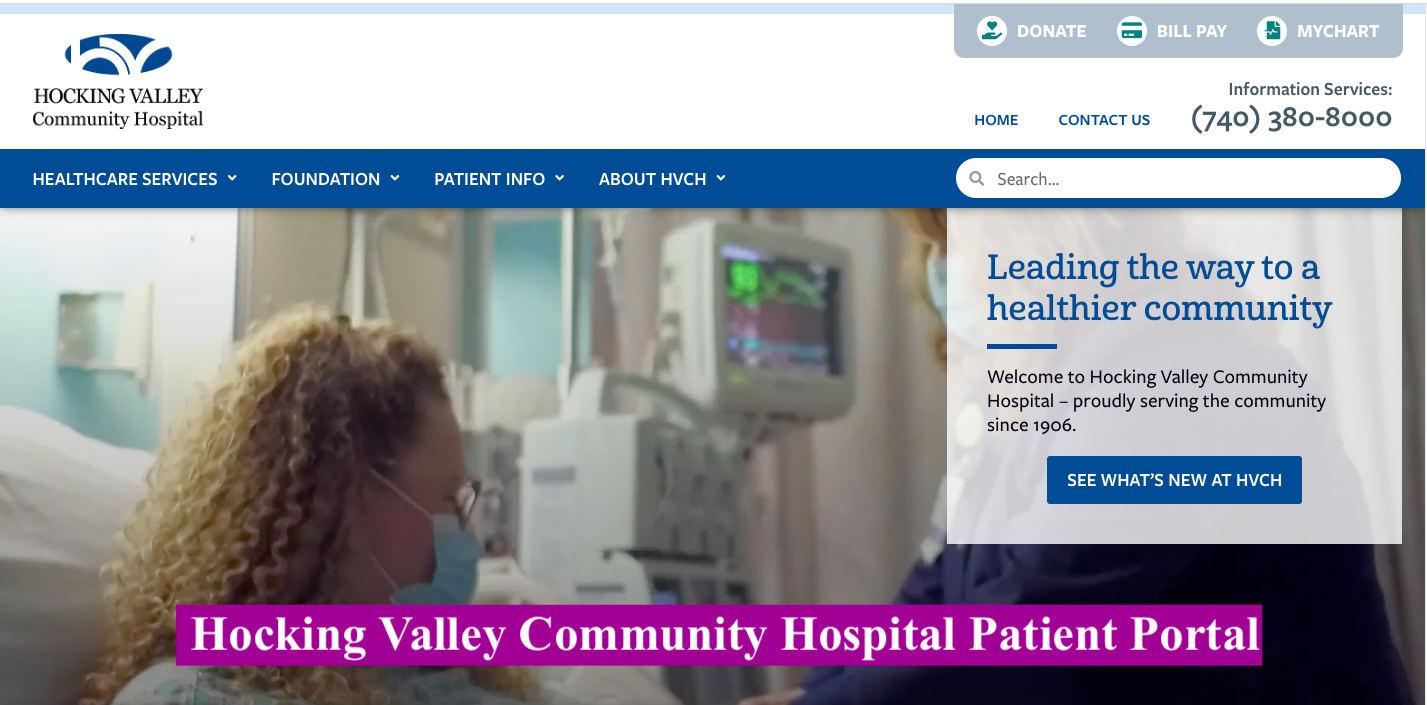Hocking Valley Community Hospital Patient Portal
