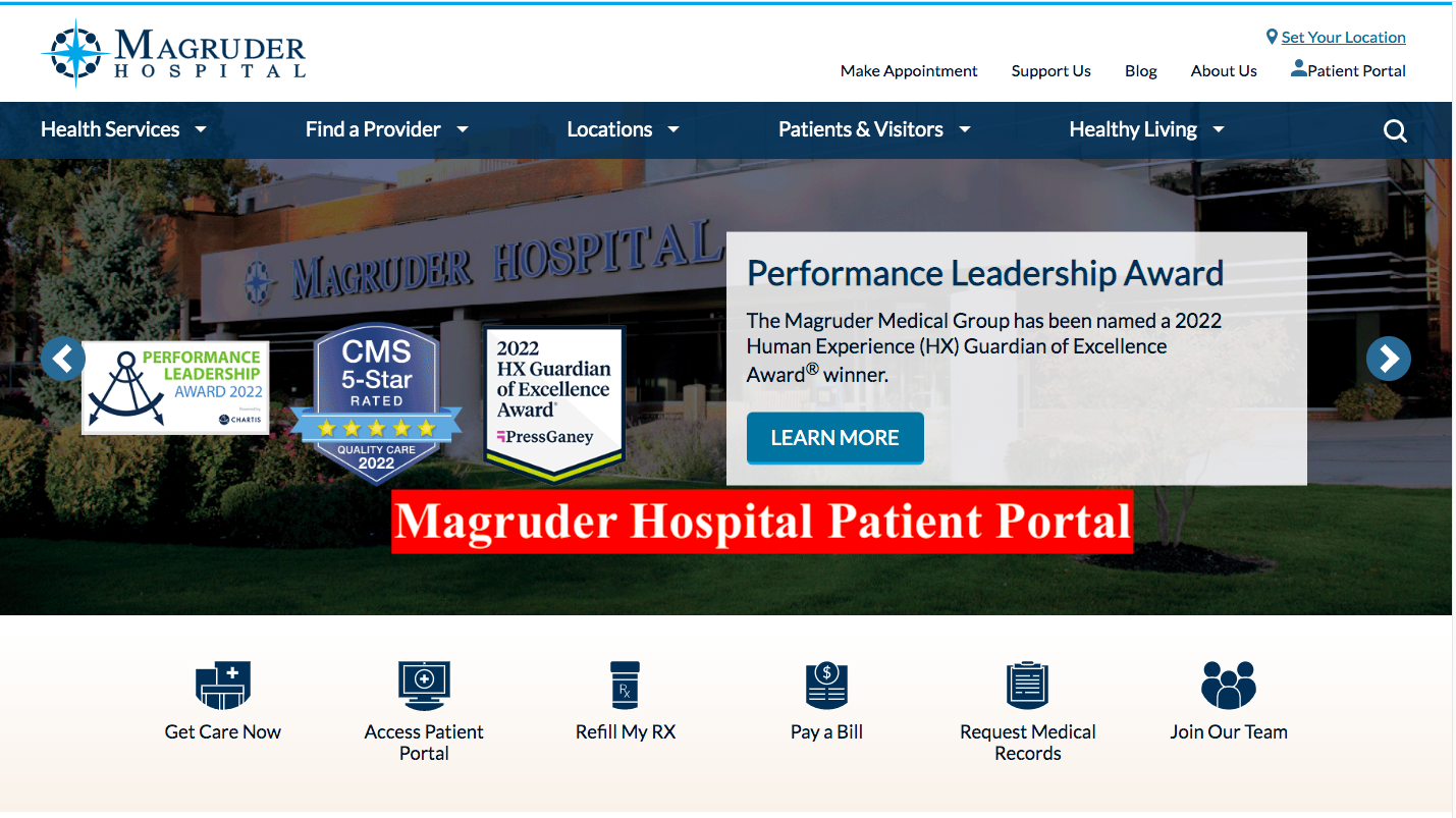 Magruder Hospital Patient Portal