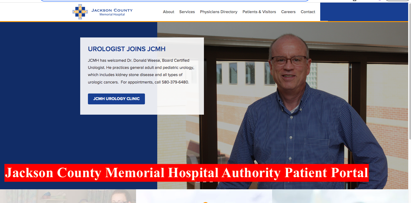 Jackson County Memorial Hospital Authority Patient Portal