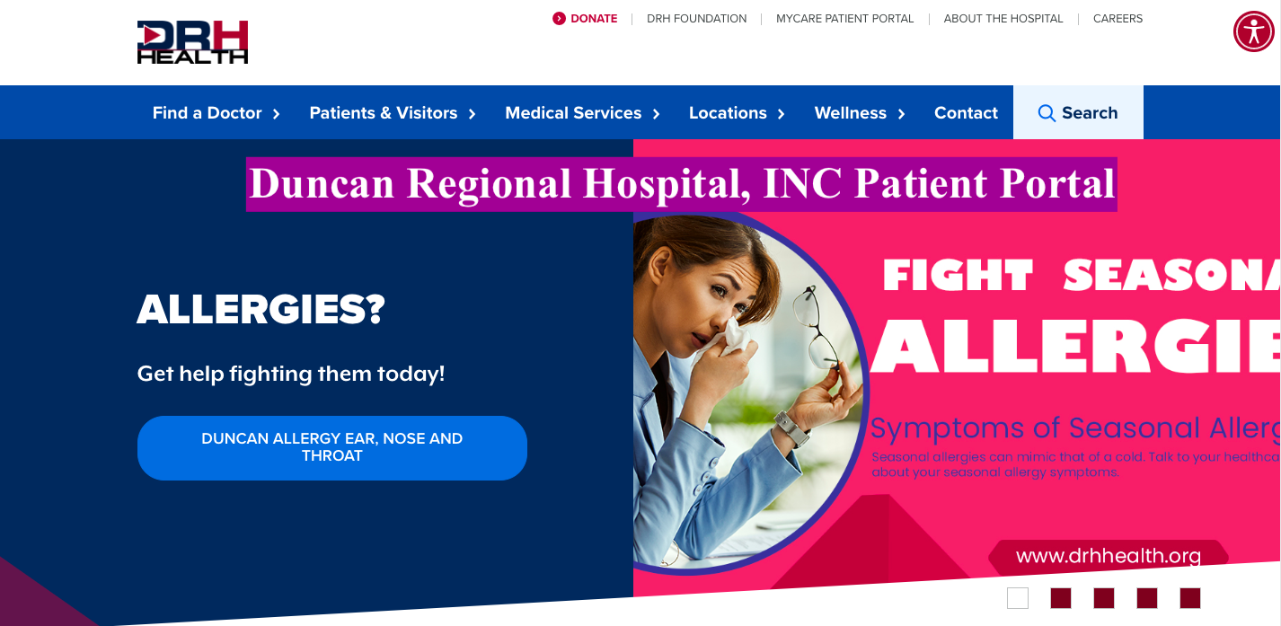 Duncan Regional Hospital, INC Patient Portal