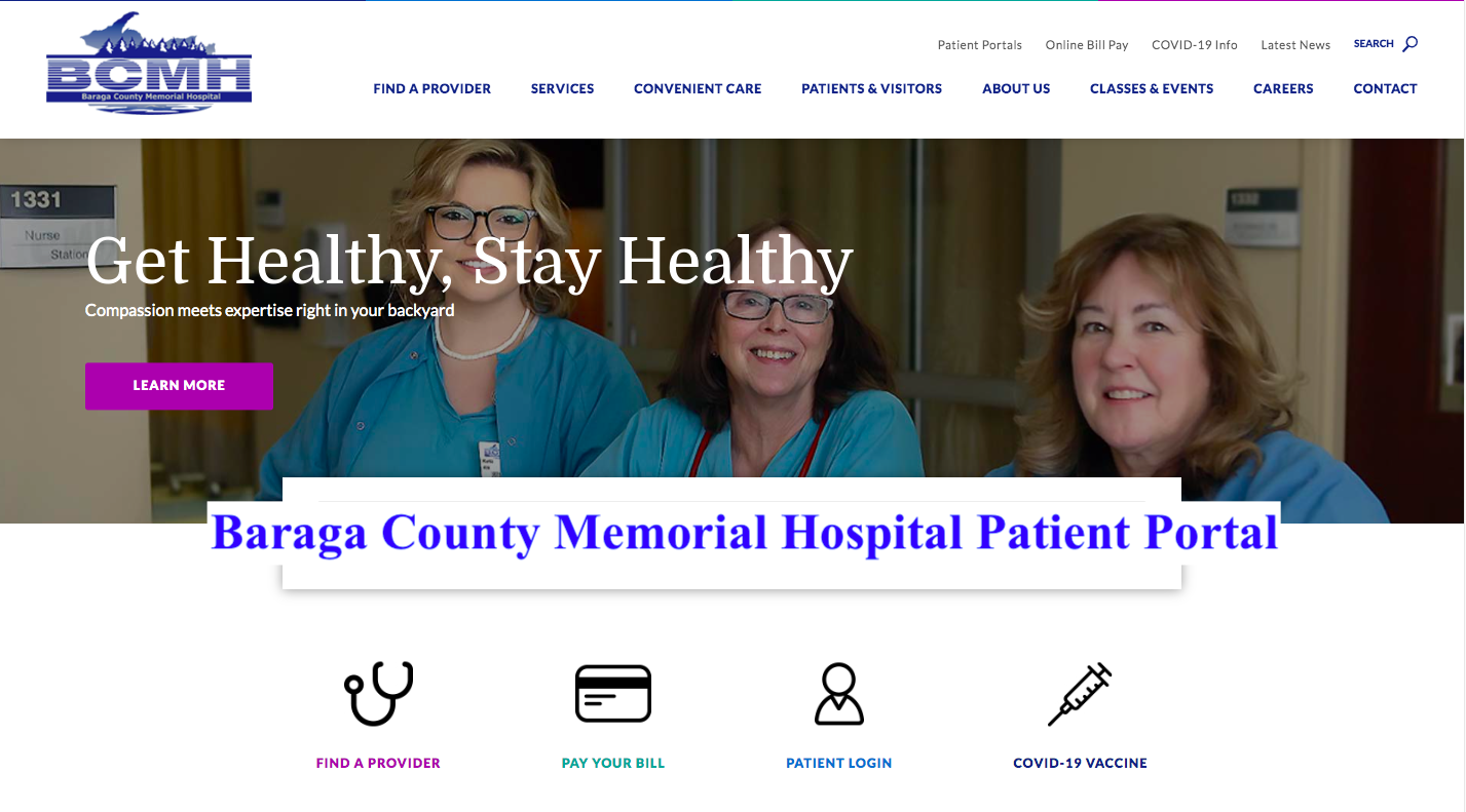 Baraga County Memorial Hospital Patient Portal