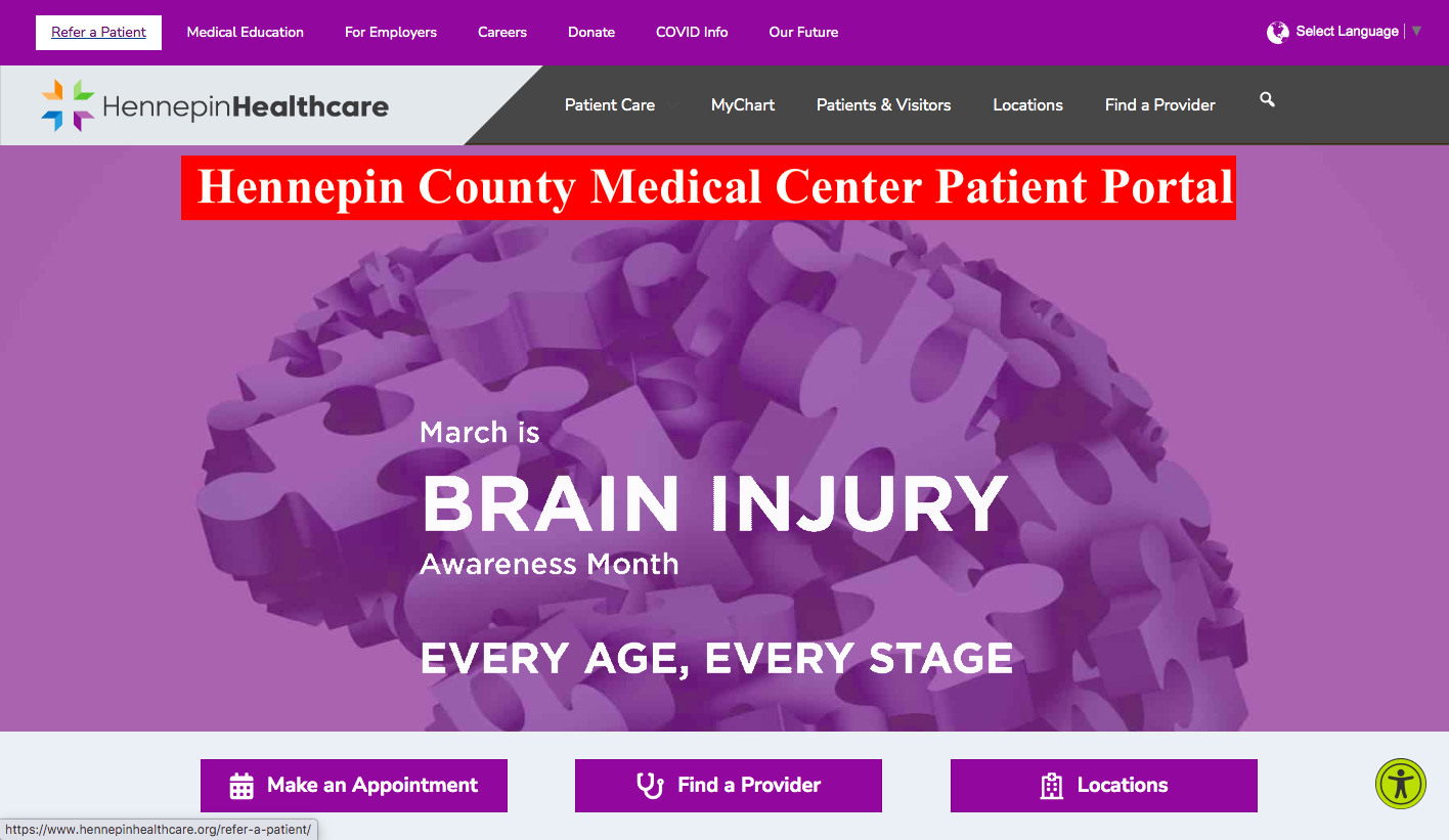 Hennepin County Medical Center Patient Portal