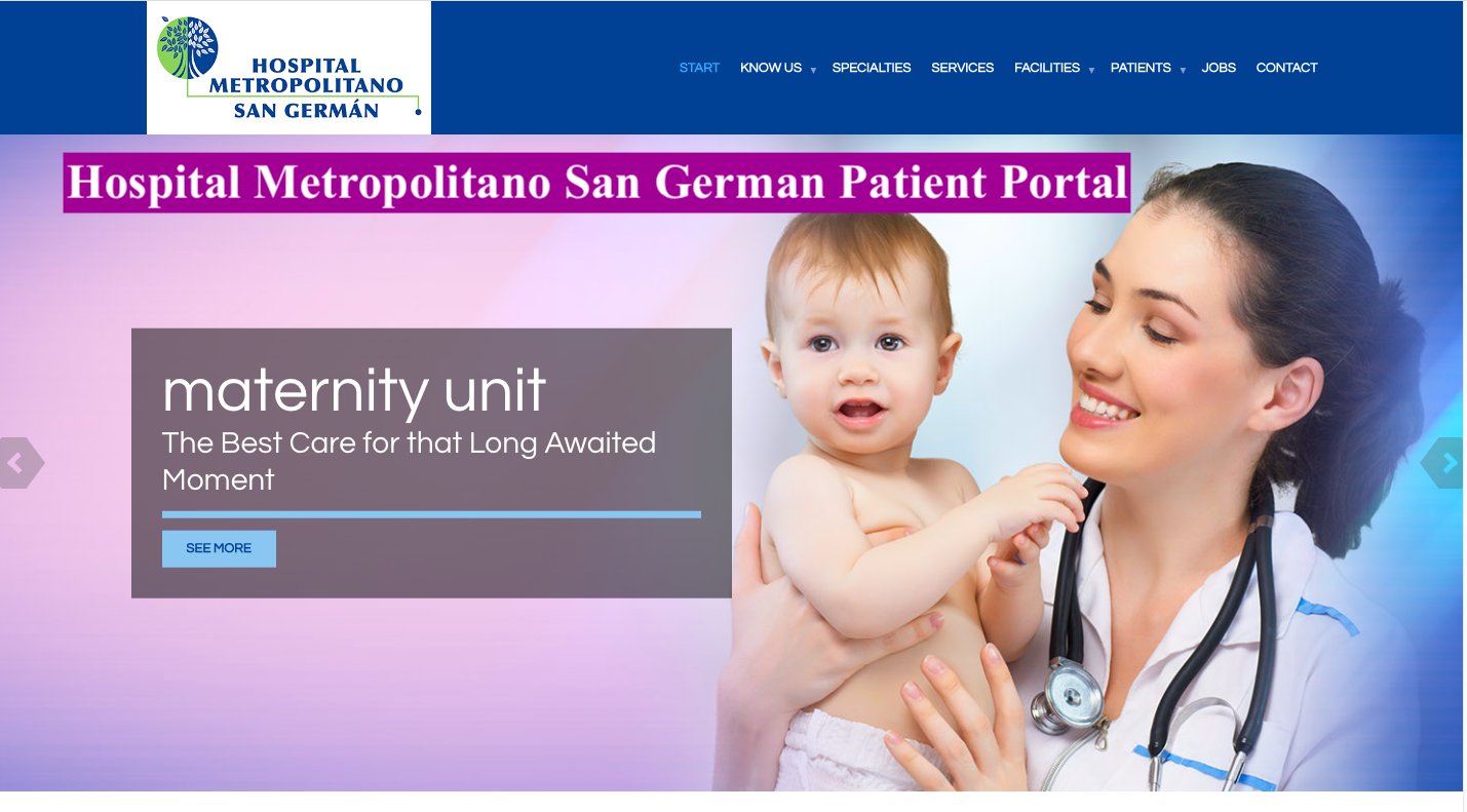 Hospital Metropolitano San German Patient Portal