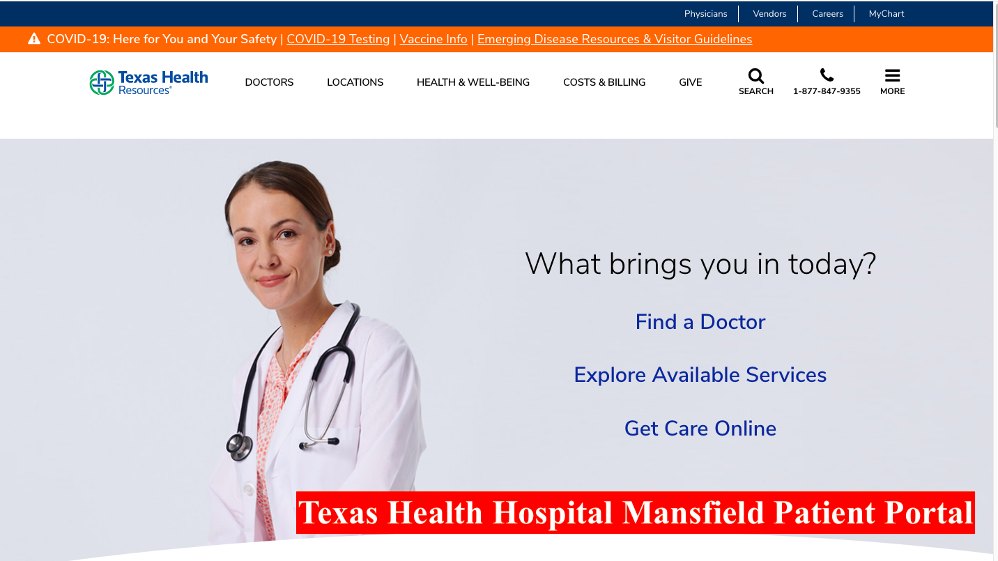 Texas Health Hospital Mansfield Patient Portal