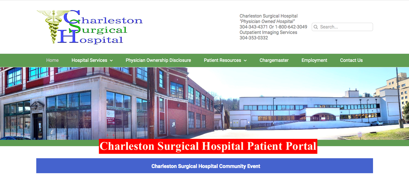 Charleston Surgical Hospital Patient Portal