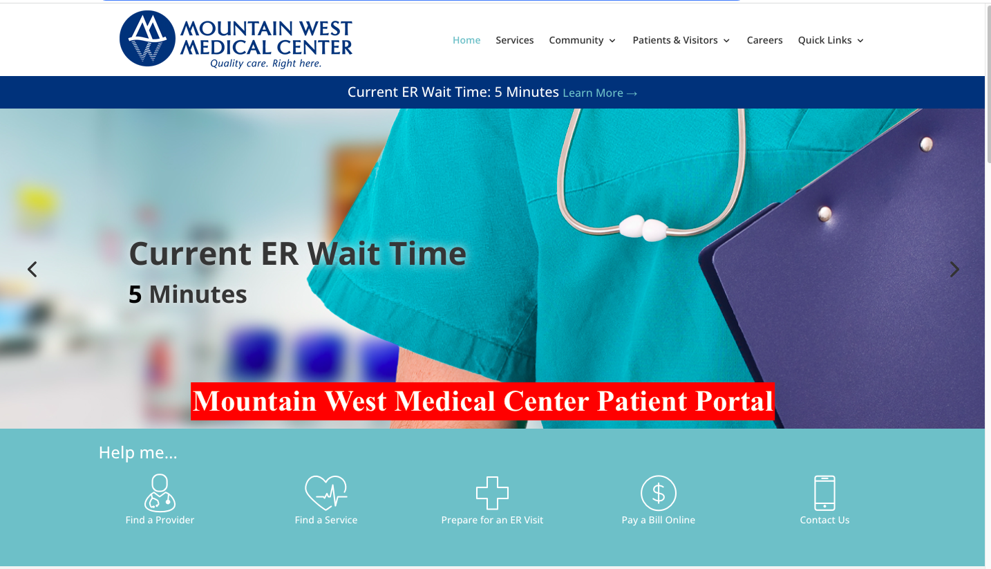 Mountain West Medical Center Patient Portal