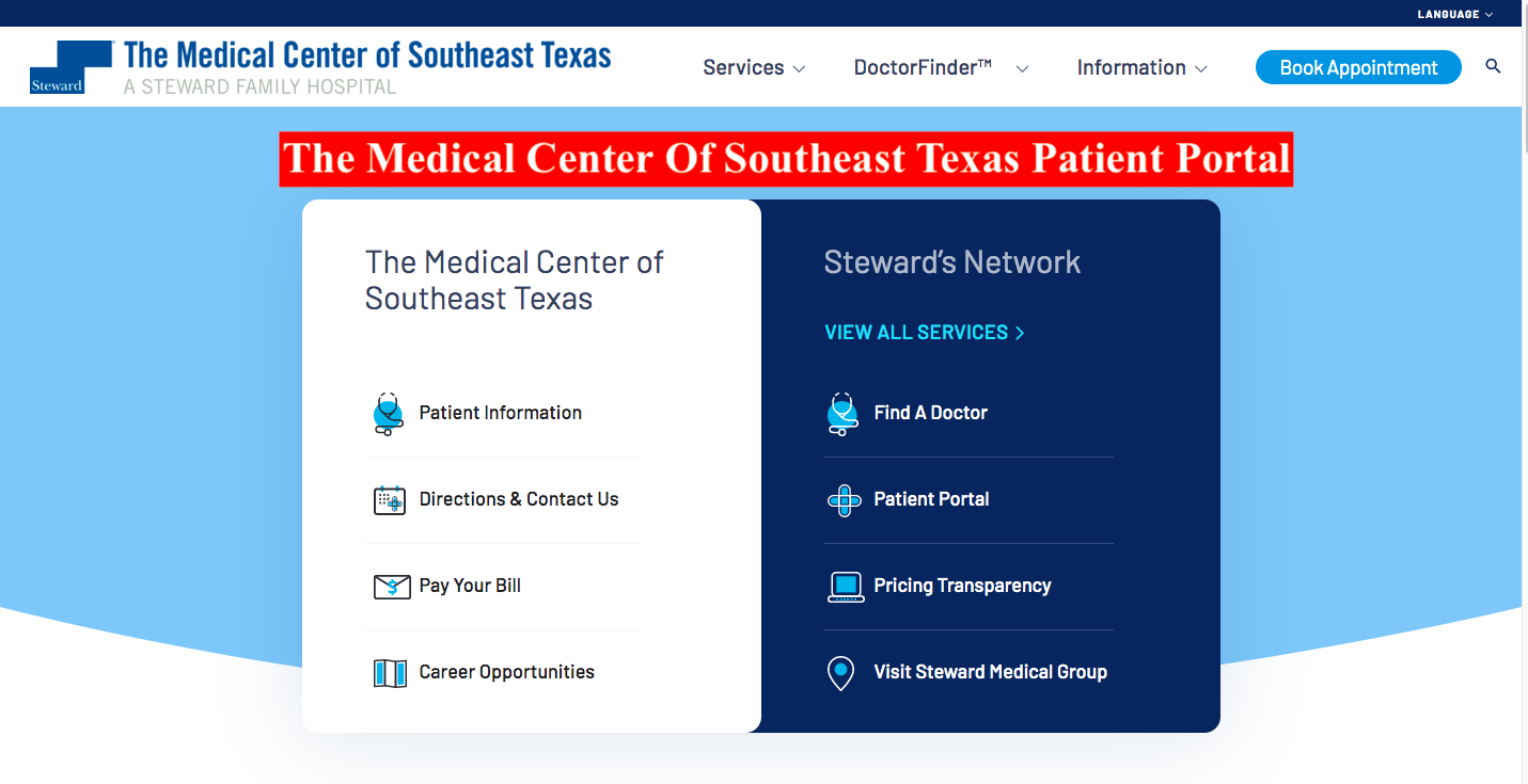 The Medical Center Of Southeast Texas Patient Portal