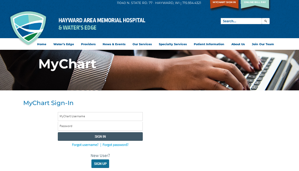 Hayward Area Memorial Hospital Patient Portal