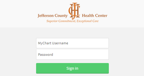 Jefferson County Health Center Patient Portal 
