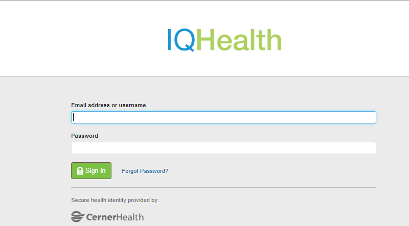 Cerner IQ Health Patient Portal 