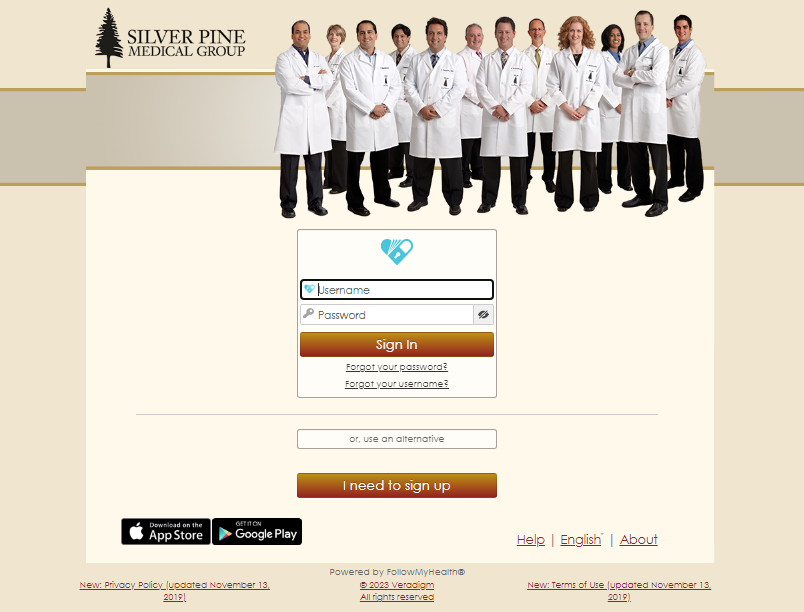 Silver Pine Patient Portal